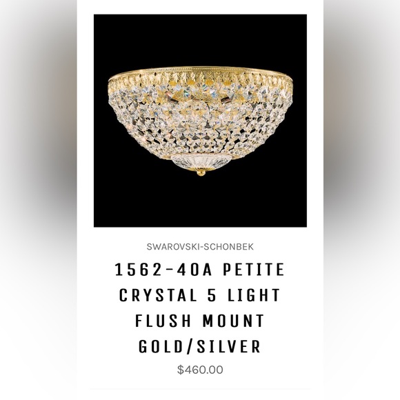 Schonbek PetiteCrystal 5 light - Picture 3 of 5